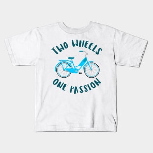 two wheels one passion Kids T-Shirt